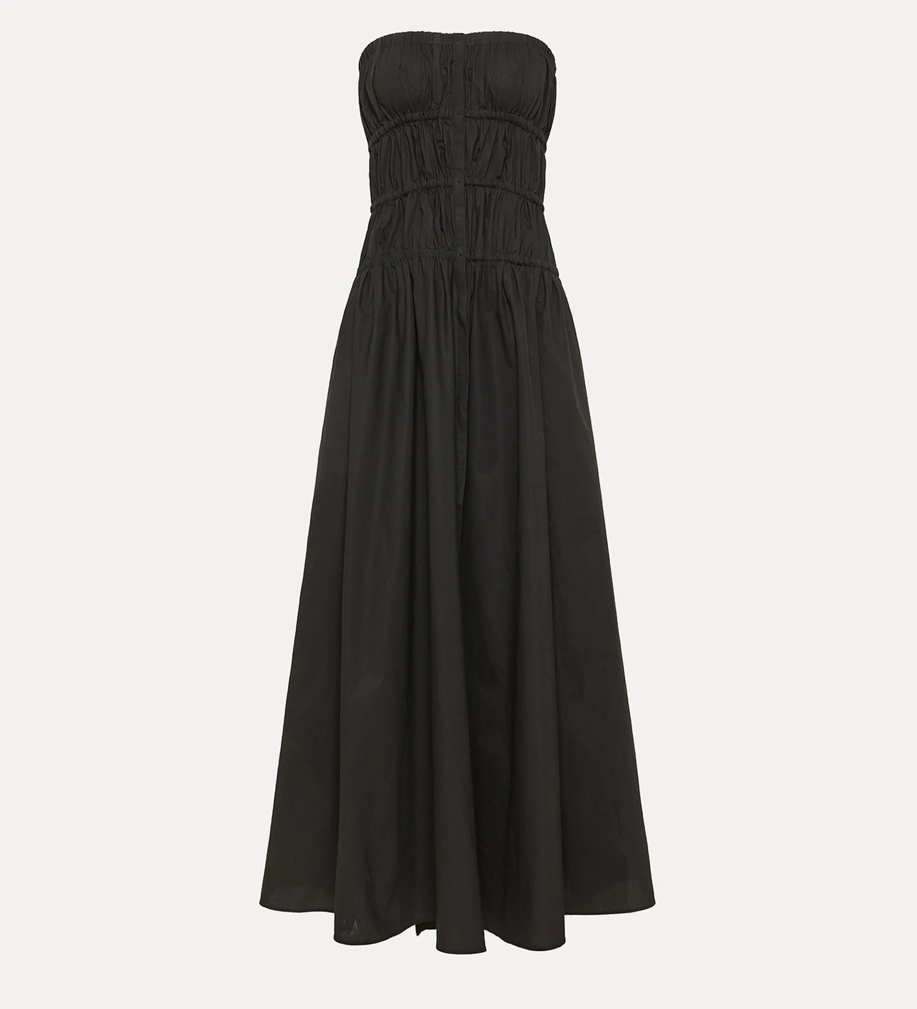 Discount forte_forte abito bustier in popeline nero