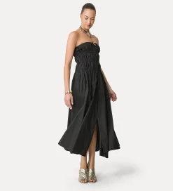 Discount forte_forte abito bustier in popeline nero