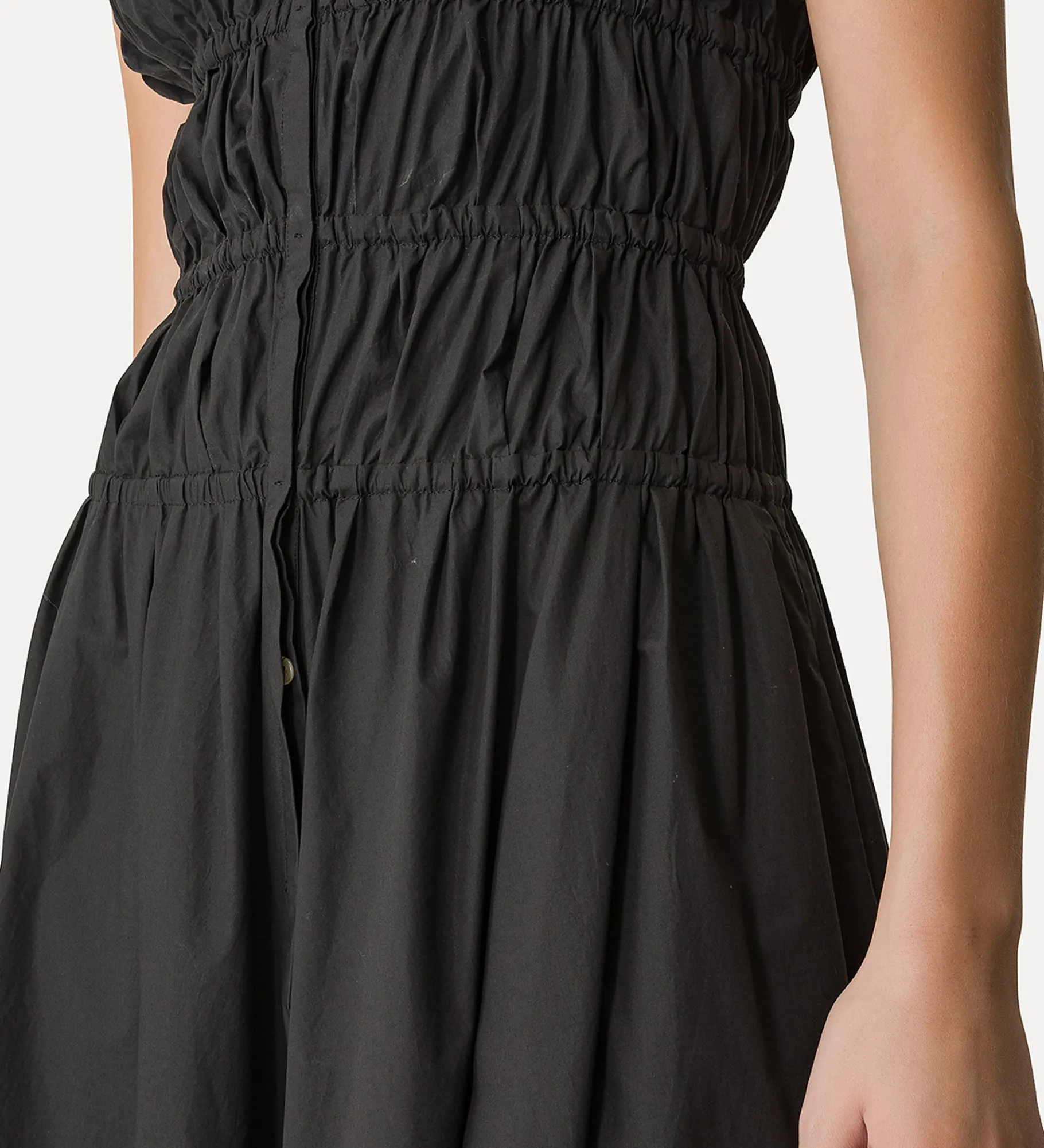 Discount forte_forte abito bustier in popeline nero