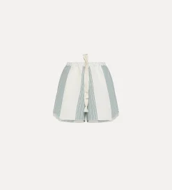 Outlet forte_forte bermuda cotone e lino donna acqua