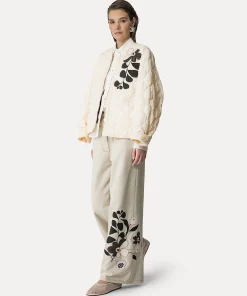 Best forte_forte bomber con ricamo ivory