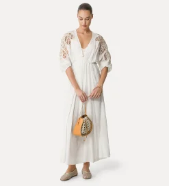 Sale forte_forte borsa secchiello in pelle e crochet naturale
