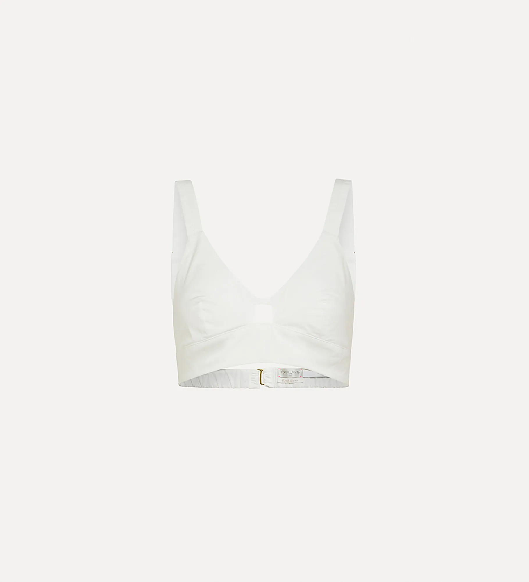 Clearance forte_forte bralette cotone bianco