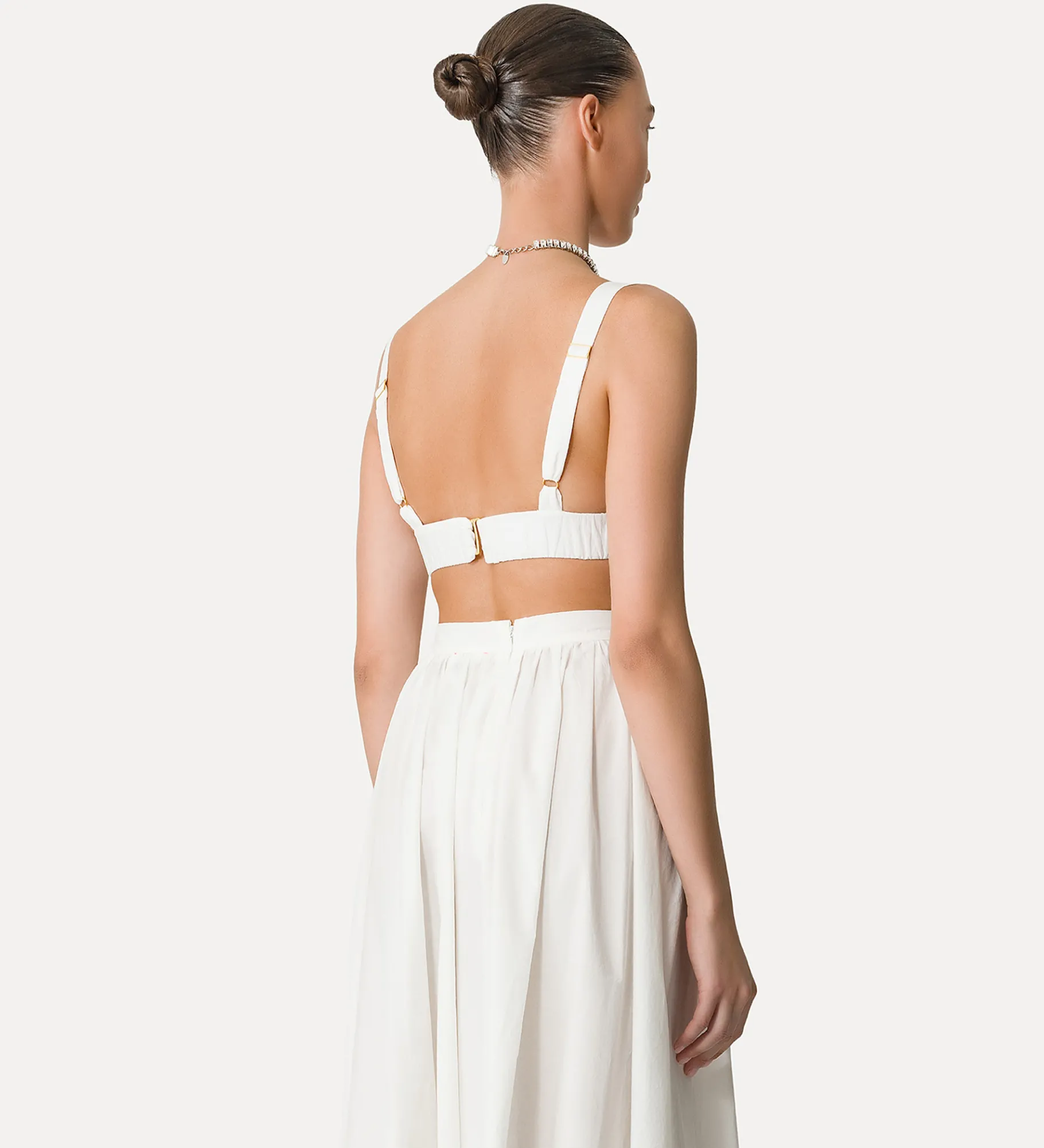 Clearance forte_forte bralette cotone bianco
