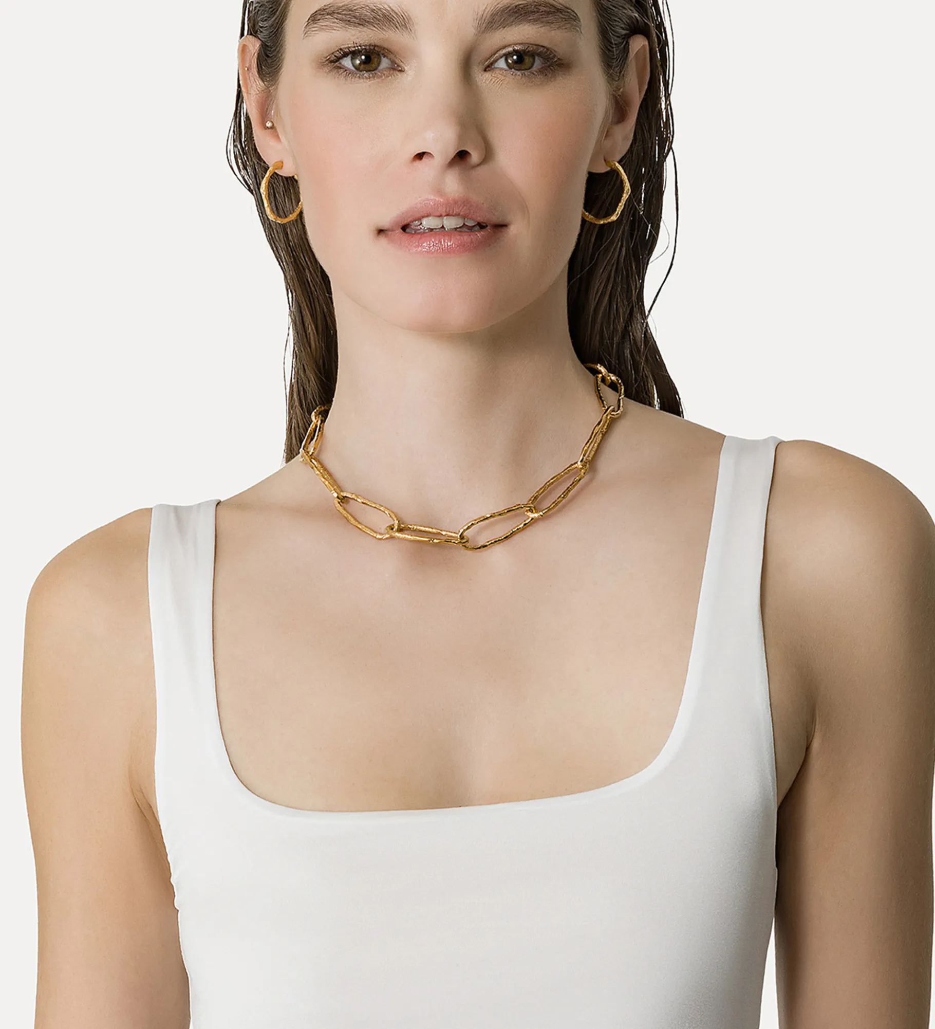 Outlet forte_forte bralette in jersey lucido bianco