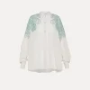 Best forte_forte camicia bohemienne con intarsio rugiada