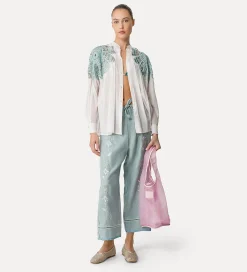 Best forte_forte camicia bohemienne con intarsio rugiada