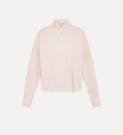 Fashion forte_forte camicia boxy fit in popeline oyster
