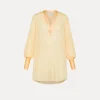 Online forte_forte camicia in lino e seta sole