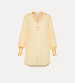 Online forte_forte camicia in lino e seta sole