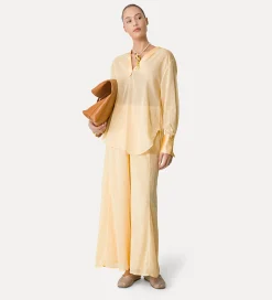 Online forte_forte camicia in lino e seta sole