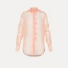 Sale forte_forte camicia in organza di seta pesco