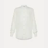 Online forte_forte camicia serafino essential in voile bianco