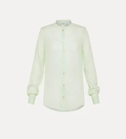 New forte_forte camicia serafino in voile mint