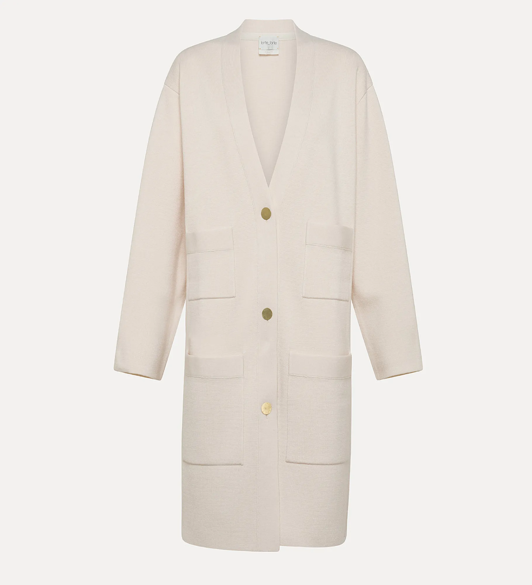 New forte_forte cappotto in lana ivory