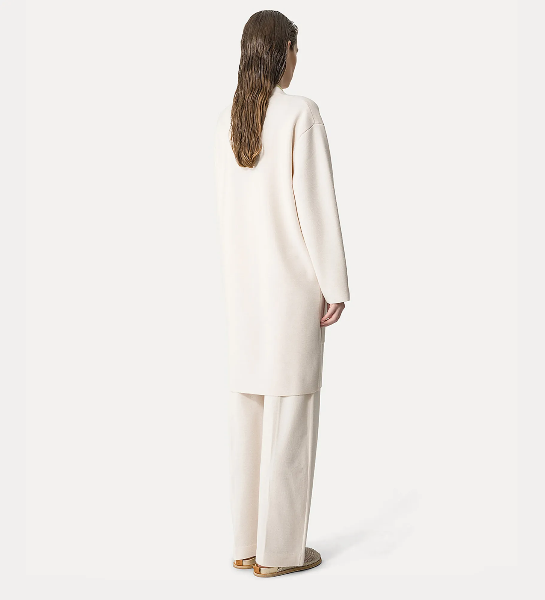 New forte_forte cappotto in lana ivory