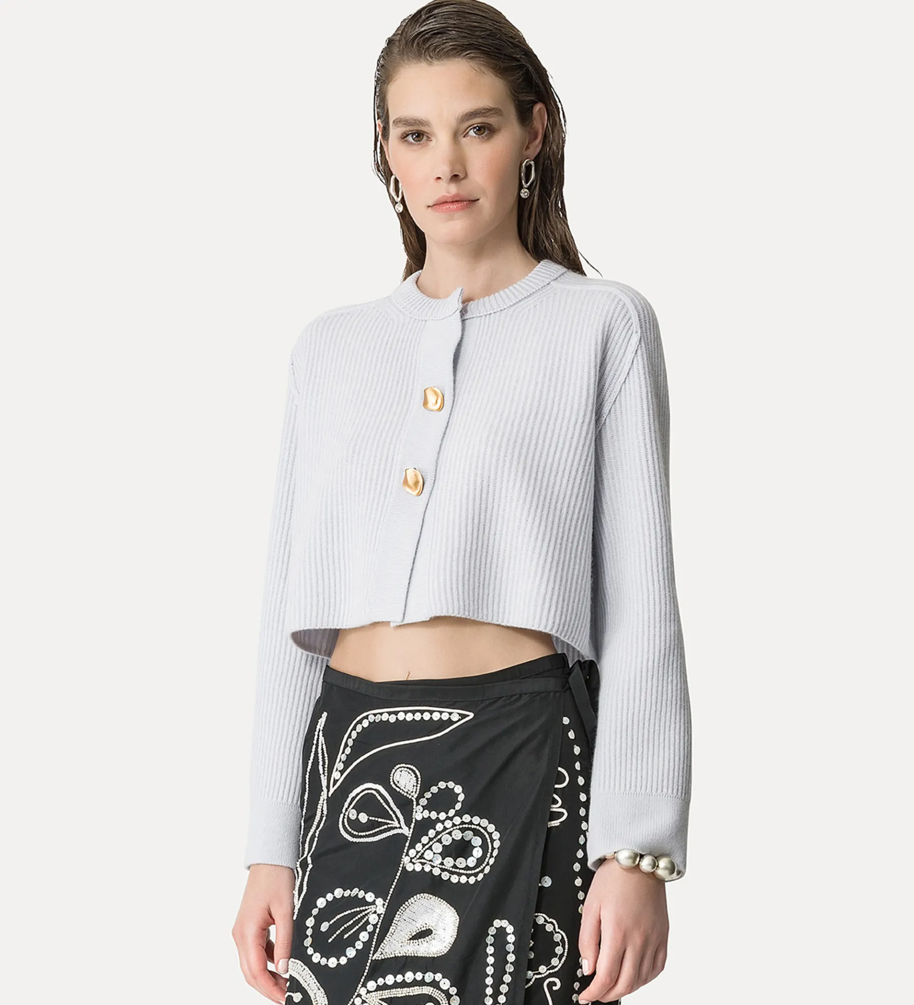 Best forte_forte cardigan cropped luna