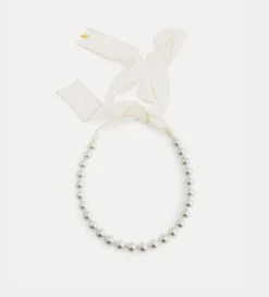 Outlet forte_forte collana in vetro ivory