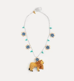 New forte_forte collier “crazy lion” gold lion