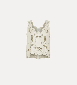 Fashion forte_forte crop top in pelle vegana “poetic orchid” orchidea