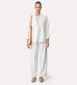 Fashion forte_forte cropped polo a uncinetto giglio