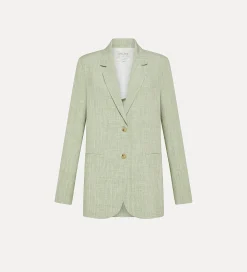 Sale forte_forte giacca over donna fil à fil aloe