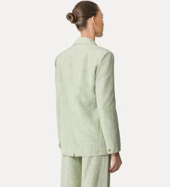 Sale forte_forte giacca over donna fil à fil aloe