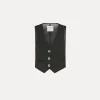 Fashion forte_forte gilet fil à fil donna noir