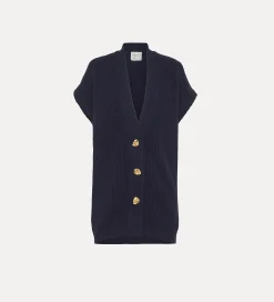 Discount forte_forte gilet over nero abisso
