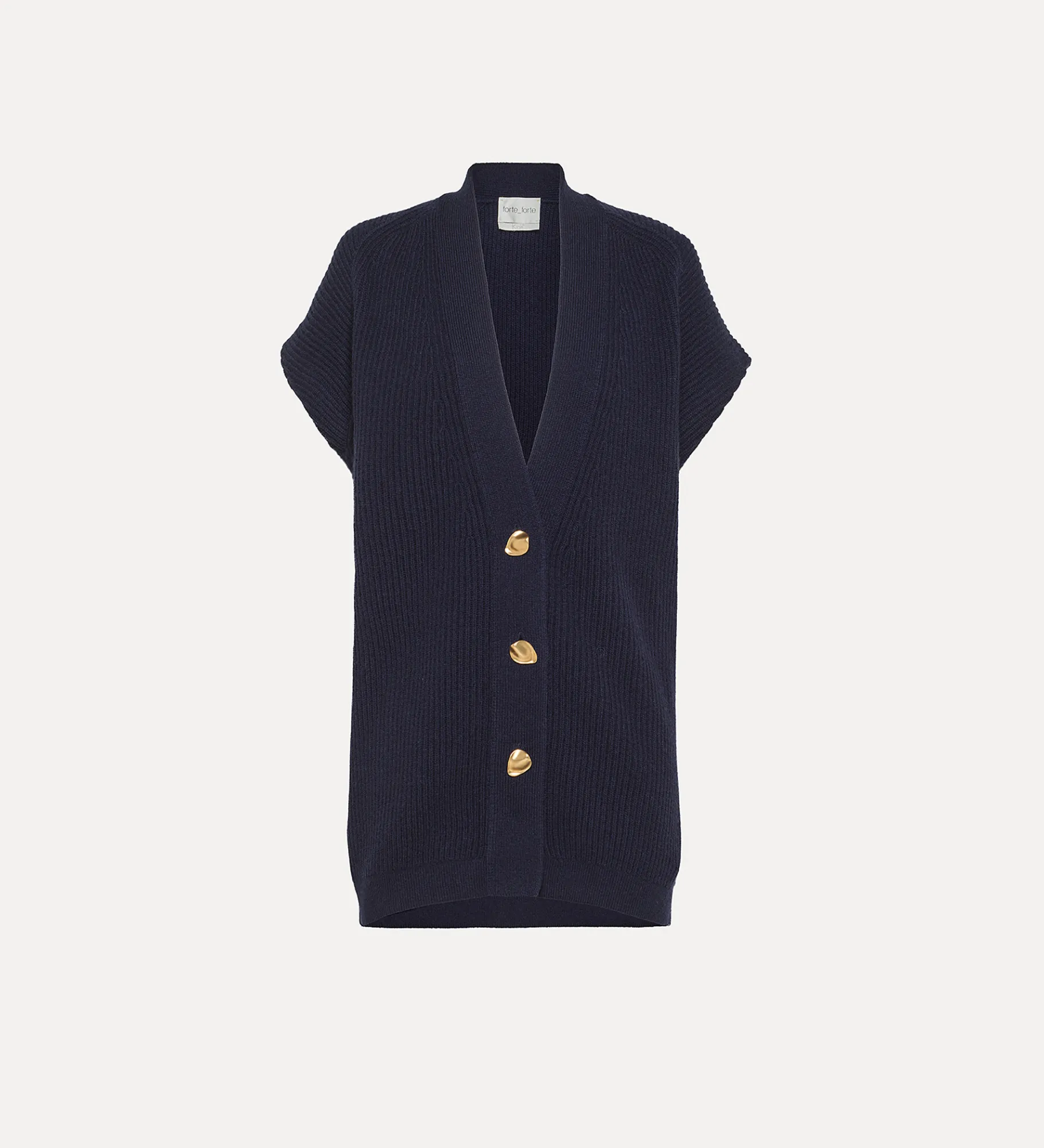 Discount forte_forte gilet over nero abisso