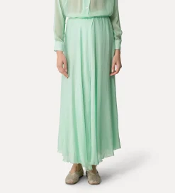 Sale forte_forte gonna lunga con elastico in vita mint
