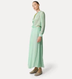 Sale forte_forte gonna lunga con elastico in vita mint