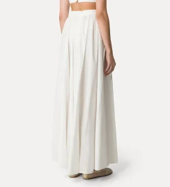 Sale forte_forte gonna lunga cotone bianco