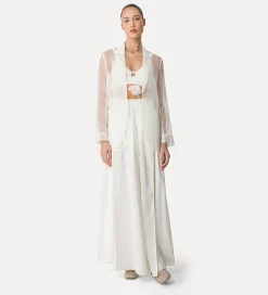 Sale forte_forte gonna lunga cotone bianco