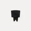 Outlet forte_forte il bustier con fusciacca in contemporary duchesse nero