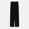 New forte_forte il pantalone chic in velluto pois glitter nero