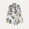 Clearance forte_forte kimono donna con stampa “the secret lily” orchidea