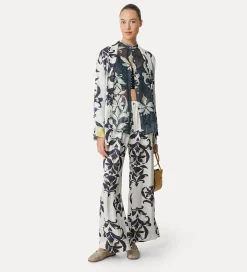 Clearance forte_forte kimono donna con stampa “the secret lily” orchidea
