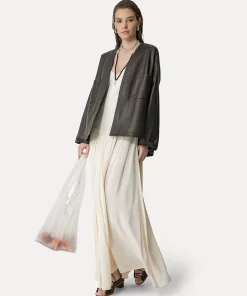 Hot forte_forte kimono in nappa abisso