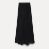 Discount forte_forte la gonna in georgette di seta nero