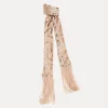 Hot forte_forte la sciarpa sottile in micro–paillettes rose