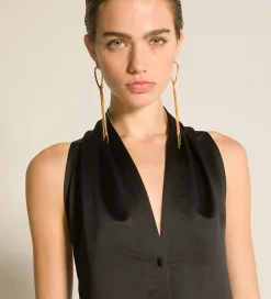 Sale forte_forte l’abito couture in contemporary duchesse nero