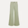 Sale forte_forte pantalone essential in twill cotone smerigliato olive