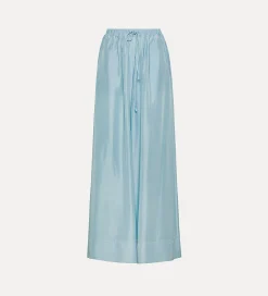 New forte_forte pantalone in seta con coulisse acqua