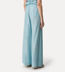 New forte_forte pantalone in seta con coulisse acqua