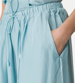 New forte_forte pantalone in seta con coulisse acqua