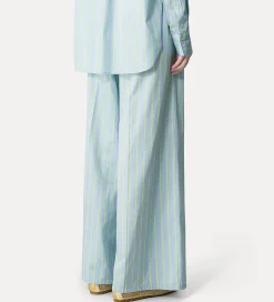 Clearance forte_forte pantalone palazzo cotone nuage