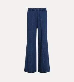 Hot forte_forte pantalone palazzo indigo