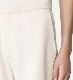 Online forte_forte pantalone sartoriale punto stoffa avorio ivory