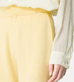 Hot forte_forte pantalone sartoriale punto stoffa giallo ananas